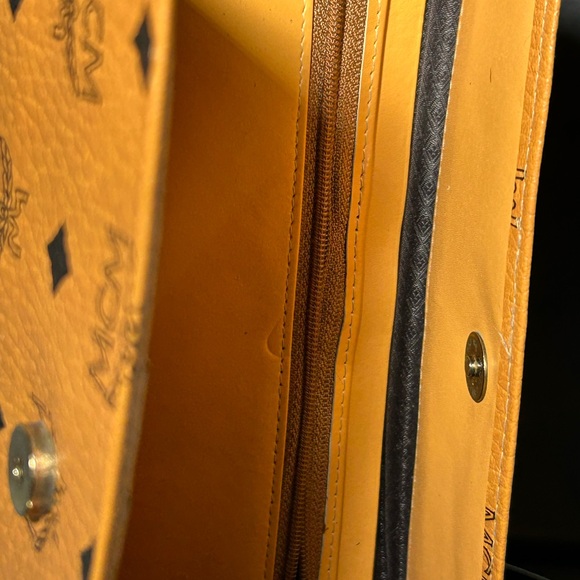 MCM Trifold Leather Cognac Long Wallet 7.5” x 4” EUC - Picture 10 of 14